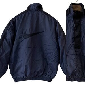 VTG Nike Mens Pullover Anarok‎ 1/2 Zip Jacket Blue Center Swoosh Y2K 90's Size M
